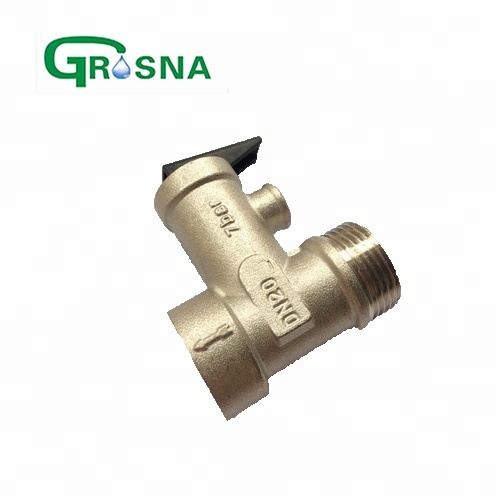 Water Heater Brass Safety Valves Check Customized Forged Male Threaded Cooker Safety Valves Gas Safety Valve